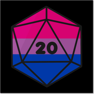 D20 - Bisexual Pride Dice Posters and Art
